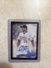 2024 Topps Series 1 - 1989 Topps Baseball Autographs Sonny Gray  Black /199 (AU)