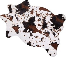 Cowhide Rug Cute Cow Print Rugs Western Decor for Living Room Bedroom Faux