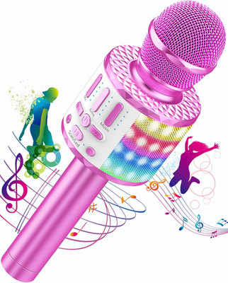 Karaoke Mikrofon Drahtlose Bluetooth mit LED Tragbare Karaoke Maschine Handmikro