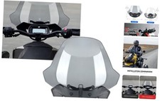 Adjustable 3 inches Windshield for Can-Am Ryker 600 900 Smoke Gray Plus Size