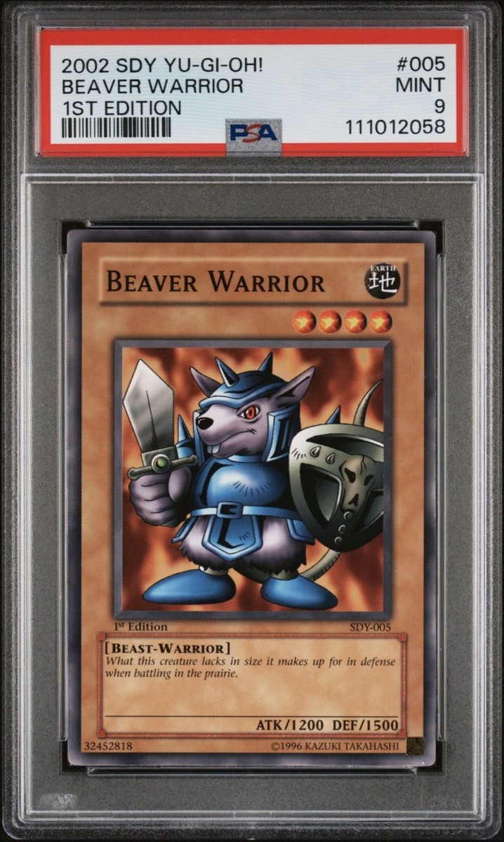1st Edition Beaver Warrior SDY-005 Starter Deck: Yugi PSA 9 | eBay