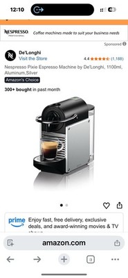 Nespresso Pixie C60 Espresso Machine