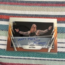 2026 Topps Chrome WWE Erick Rowan #BCA-ERO True Orange Inscribed Auto 1/25 SSP