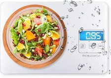 MegaWise Precision Food Scale, 33lb Waterproof Rechargeable Digital Kitchen S...