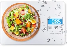 MegaWise Precision Food Scale, 33lb Waterproof Rechargeable Digital Kitchen S...