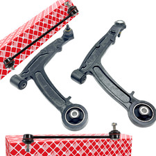2x Querlenker + FEBI Koppelstange vorne Für FIAT PANDA 169 BJ AB 03