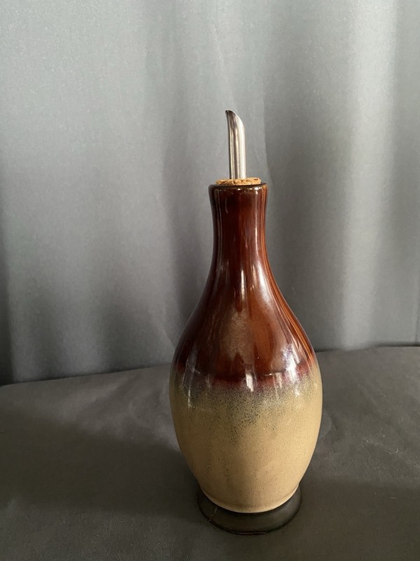 Oil Jar Nova Brown by Sango Oil Jar w/ Drizzle 9" tall