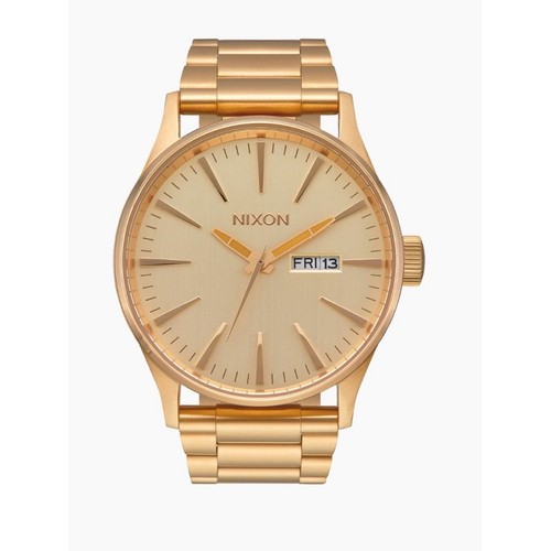 Nixon Sentry Stainless Steel Date All Gold Needs Battery