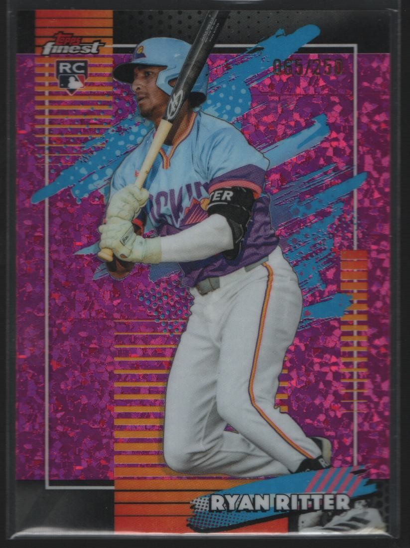 2026 Topps Finest Pink Mini-Diamond Refractor RYAN RITTER RC #152 #/250 Rockies