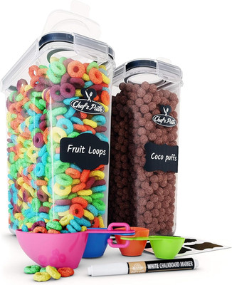 Airtight Food Storage Containers - Set of 2 (6 Liters) for Kitchen & Pantry - BP