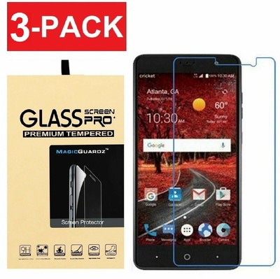 3-Pack MagicGuardz  For ZTE ZMax One Tempered Glass Screen Protector
