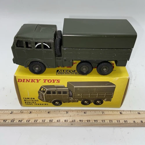 Dinky Toys Military Truck Berliet Made In France 818 Meccano With Box Vintage