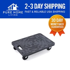 Compact 4-Wheel Furniture Dolly - Max Works 200 lb Load Capacity for Safe Moving