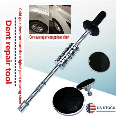 5pcs Car Body Paintless Dent Repair Tool Zinc Alloy Puller Cold Glue Pads Gasket
