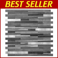 10-Sheet Peel and Stick Backsplash Tile, Black G