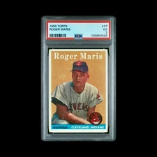 1958 Topps Roger Maris #47 Rookie RC PSA 3 VG Indians Yankees HOF 