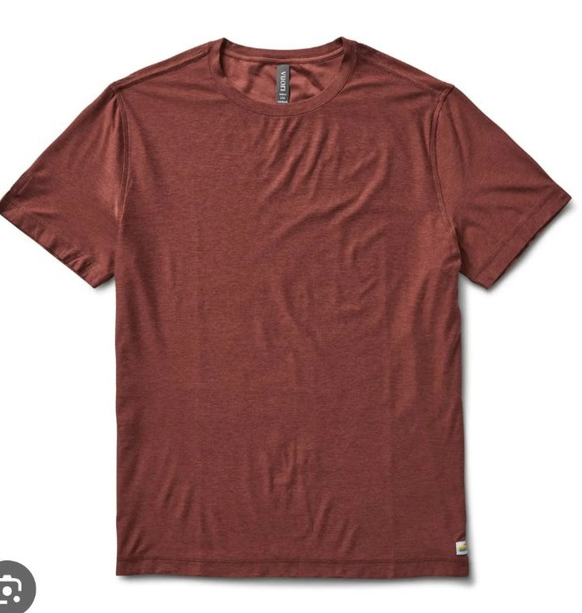Vuori Mens Strato Tech Tee Size S Short Sleeve Performance T-Shirt Gym Train