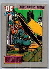 1991 DC Comics Trading Card Earth's Mightiest Heroes #56 Hawkwoman