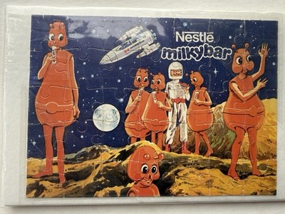 VINTAGE UNUSUAL STRANGE ADVERTISING PUZZLE PROMO NESTLE MILKYBAR PREMIUM 1970s