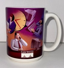 Vintage 1990s Cisco Systems Heat-Reactive "Magic" Color Changing Coffee Mug Rare