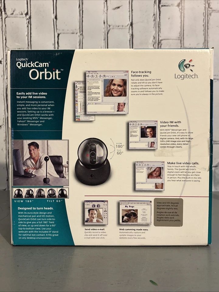 Logitech QuickCam Orbit Mechanical Pan And Tilt Camera -New - Image 3 of 4
