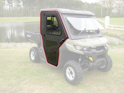 Fits Can Am 2016-24 Defender HD 5 7 8 9 10 Steel Doors Only for Cab Enclosure