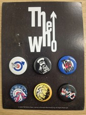 The Who Button Badge 6 Pack Set, FREE POST
