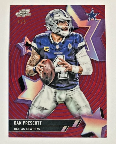 2025 Topps Cosmic Chrome Dak Prescott Red Refractor (RAW)