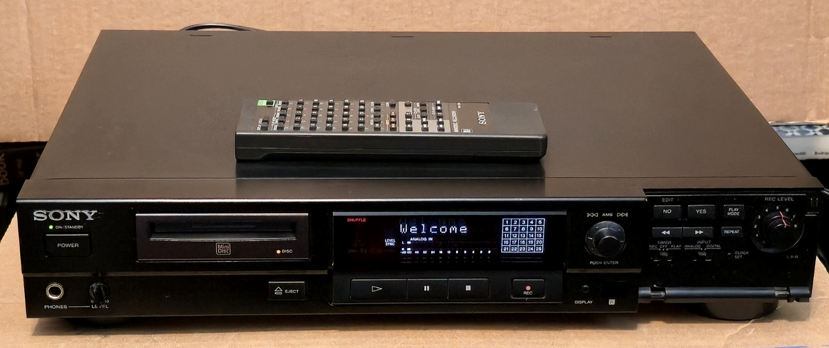 ★☆SONY MDS-501 MDレコーダー 1994 SONY Minidisc MDS-501 Recorder Player Deck with Remote