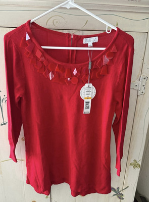 Joseph A Red Sweater