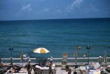 Miami Beach Florida Driftwood Motel Oceanfront Pool Red 1957 Kodachrome Slide