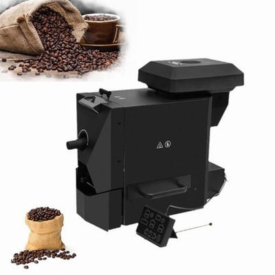 Elektrischer Kaffeebohnenröster Trommel Rösten 1000 W Rauch Auspuffrohr 3 Modi