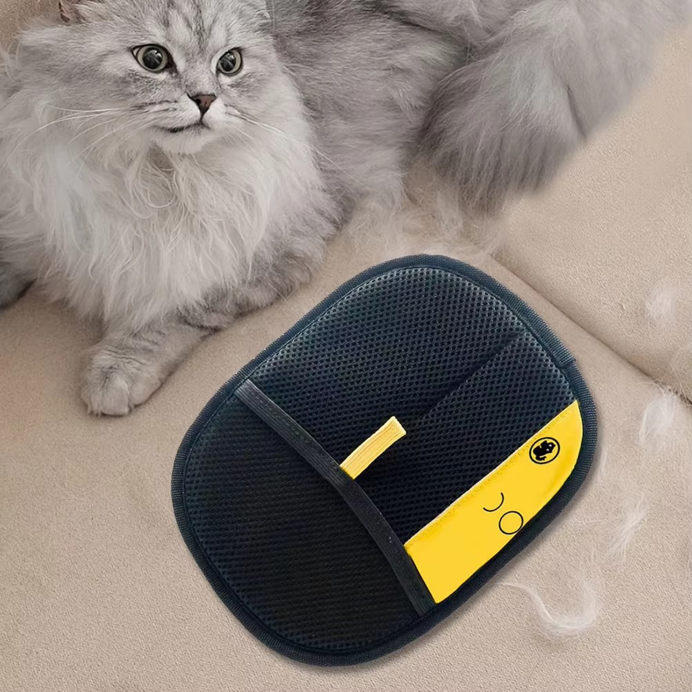 Franklin Pet Supply Co. SHED-MASTER - Pet Grooming Gloves - Gentle De-shedding Dog Cat Hair remover - Long Short Hair Remover - Great For Floors Furniture