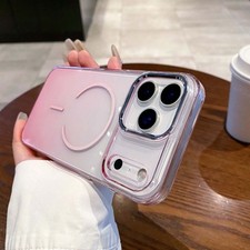 Shockproof Magnetic Gradient Clear Cover For iPhone 17 Pro Max/17 Air/16/15/14