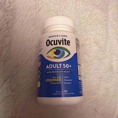 Bausch & Lomb Ocuvite Eye Vitamin - Adult 50+ -50 Mini Softgels - Exp  08/2027