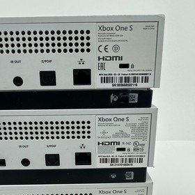 Lot of 4 Broken Microsoft Xbox One S Consoles As-Is for Parts/Repair
