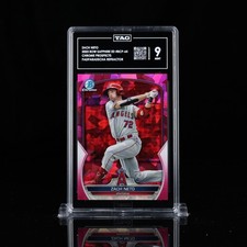 2023 Bowman Chrome Sapphire  Zach Neto #BCP-64 PADPARADSCHA 1/1 LA ANGELS