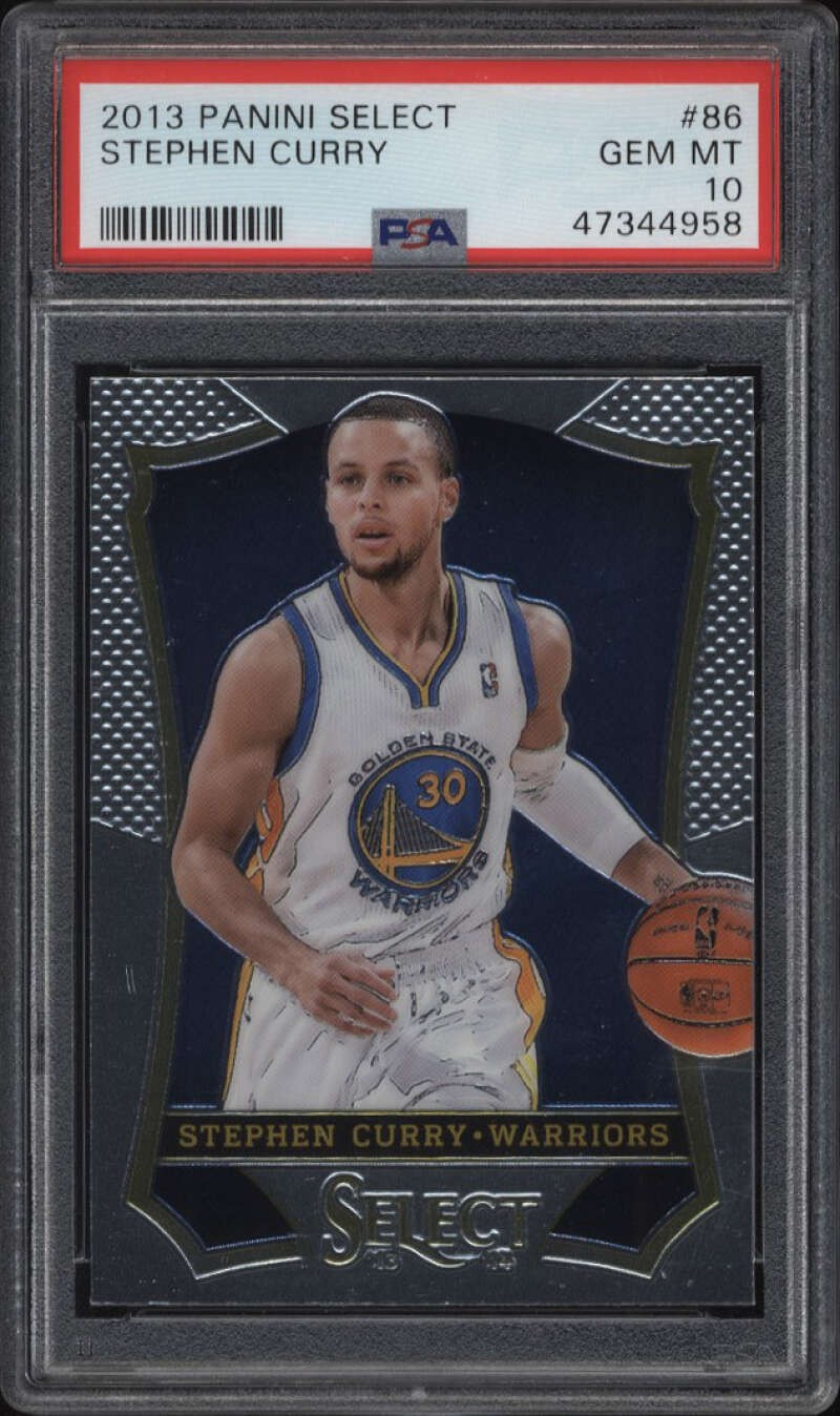 2013 Panini Select #86 Stephen Curry PSA 10 Gem Mint