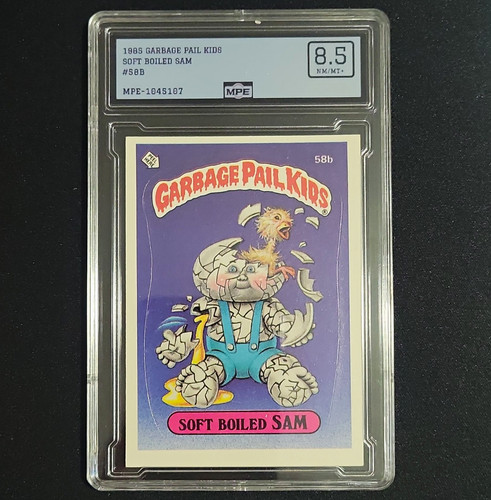 Topps 1985 Garbage Pail Kids Soft Boiled Sam #58B MPE 8.5 Graded Card