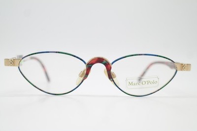Vintage Brille Marc O Polo 3322 639 Gold Mehrfarbig Oval Brillengestell