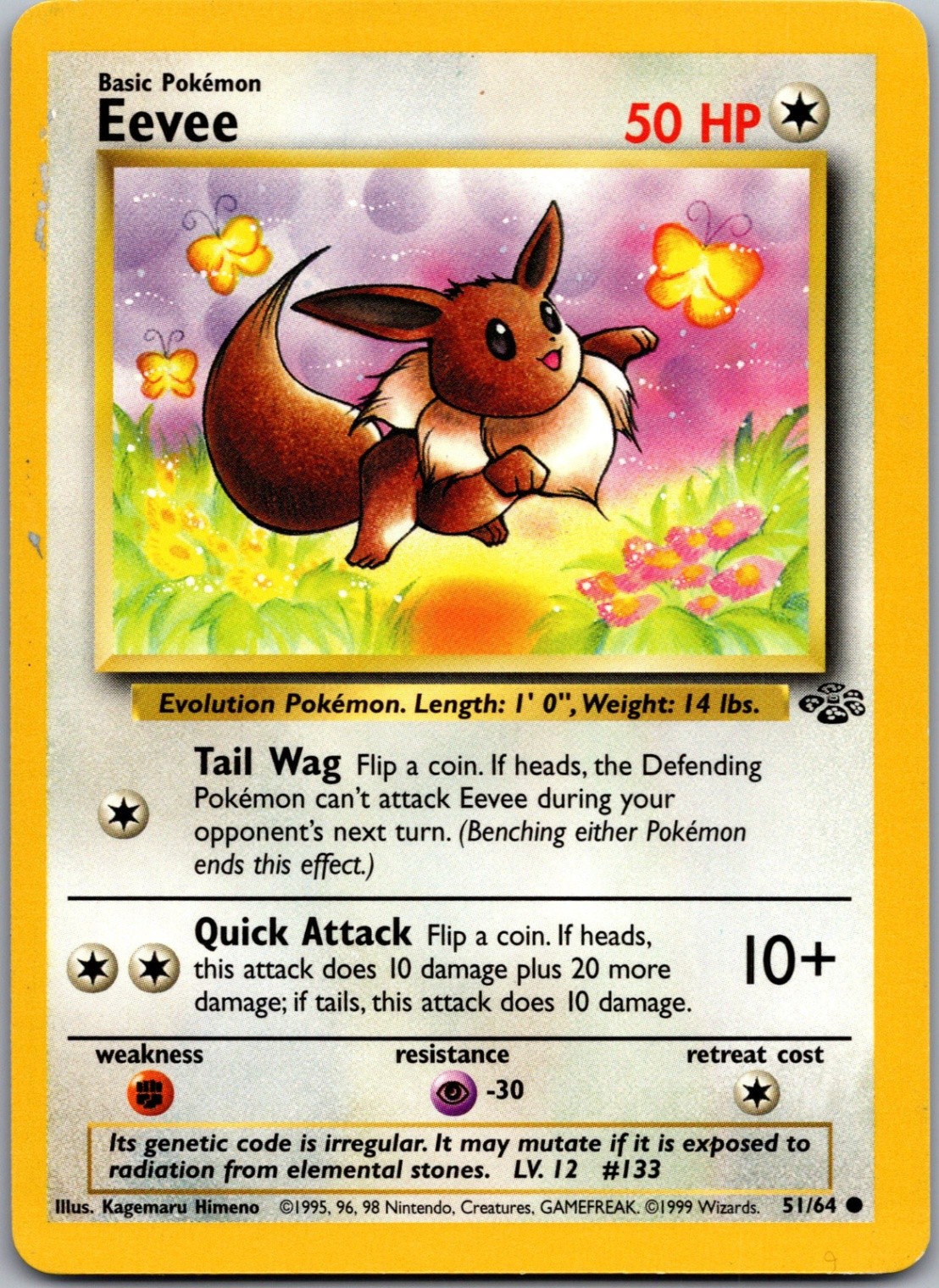 Eevee Common Jungle 51/64 NM