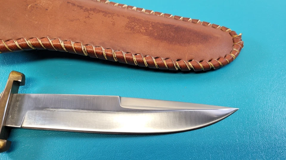 Steve Morseth Custom Model 7 Fighter Knife & Sheath c. 1986  11.5" OAL TR544 - Image 2 of 4