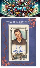2025 Topps Allen & Ginter #MA-SAS Skylar Astin Auto Mini Blue Framed #/99
