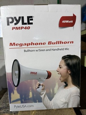 Pyle PMP40 Professional Megaphone/Bullhorn with Siren and Handheld Mic