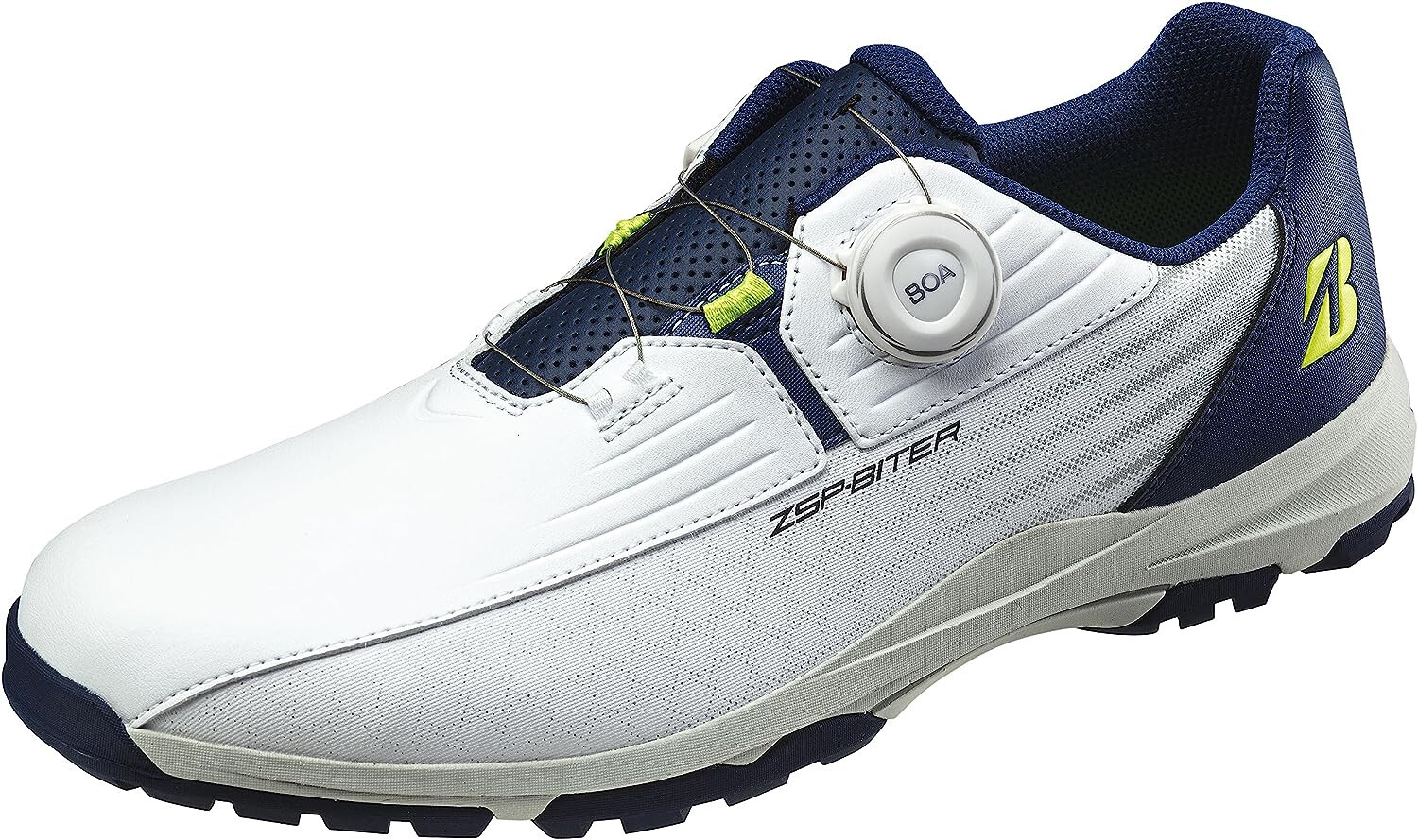 Кроссовки для гольфа BRIDGESTONE ZSP-BITER LIGHT BOA ШИРОКИЕ белые темно-синие SHG350 US85265 см 26990₽