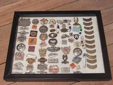 Vintage Harley Davidson Pin Lot HOG Rockers Pins With Case - Other Mix Pins!