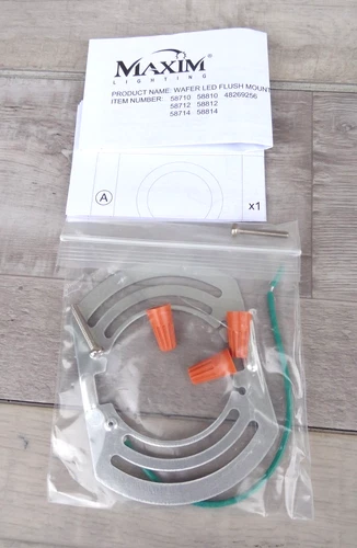 Maxim Lighting 58714WTWT Wafer 9" Round White Wall / Flush Mount Ceiling Light - Picture 6 of 6