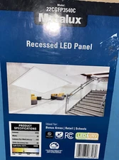 Metalux 2' x 2' Recessed Ceiling LED Panel Light 3416 Lumens 4000K 22CGFP3540C