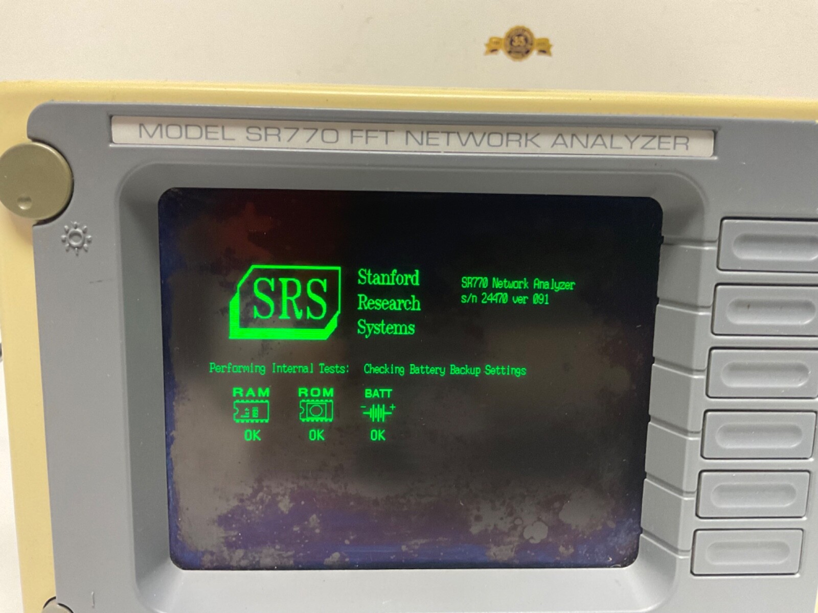 SRS Stanford Research Systems SR770 FFT Network Analyzer 100kHZ 90db