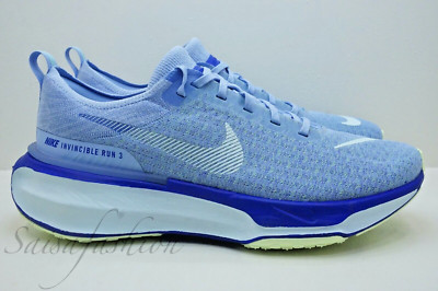 Nike ZoomX Invincible Run Flyknit 3 Aluminiun Blue DR2615 405 Men's Sz 11.5